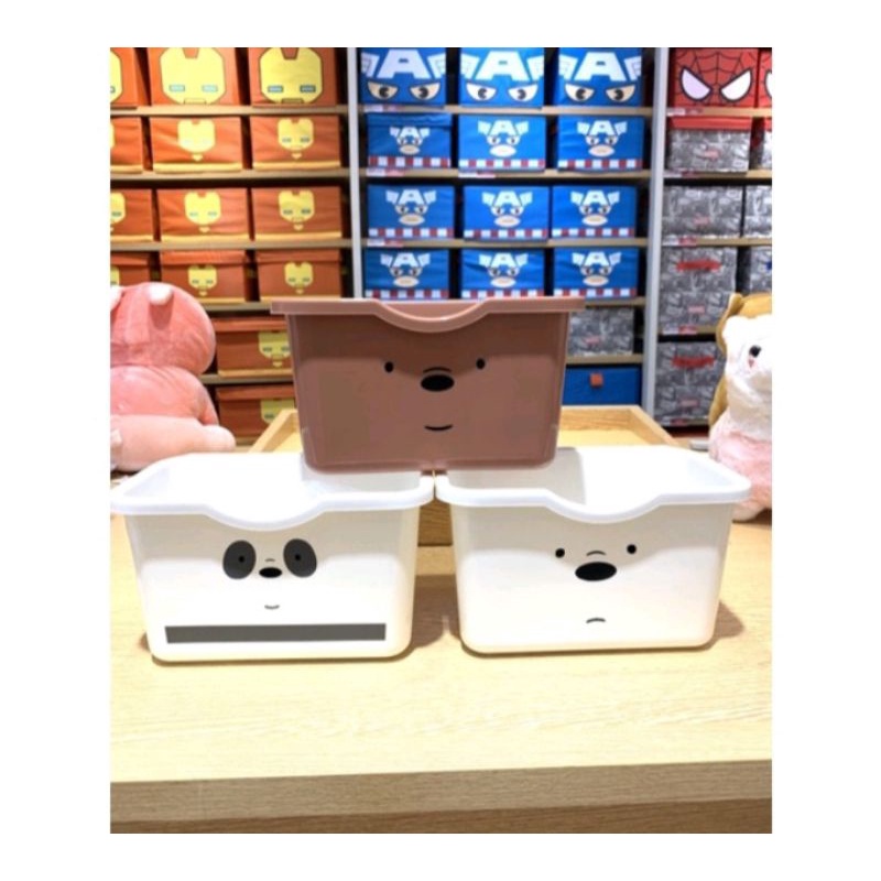 MINISO WE BARE BEARS STORAGE HANGING BASKET/KERANJANG GANTUNG/BOX SERBAGUNA