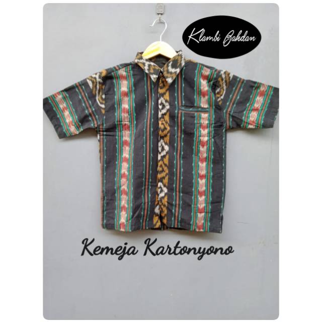 KEMEJA TENUN KARTONYONO KEMEJA BATIK KERJA PRIA TENUN TROSO