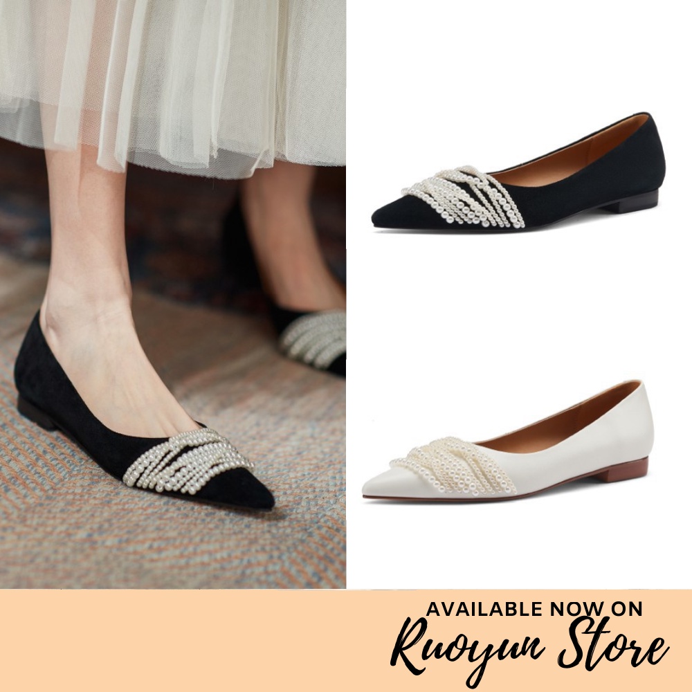 RYS - Pearl Matte Sepatu Flat Slip-On Wanita Fashion Casual / Kantor - Ori Import