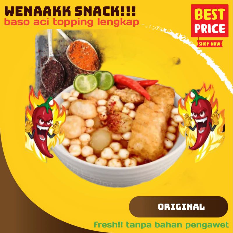 Jual Baso Aci Hot Komplit Ekonomis Baso Aci Komplit Pedas Gurih