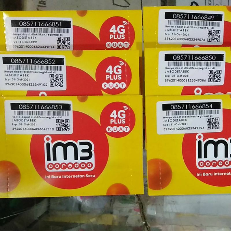 Nomor cantik IM3 triple tengah 6