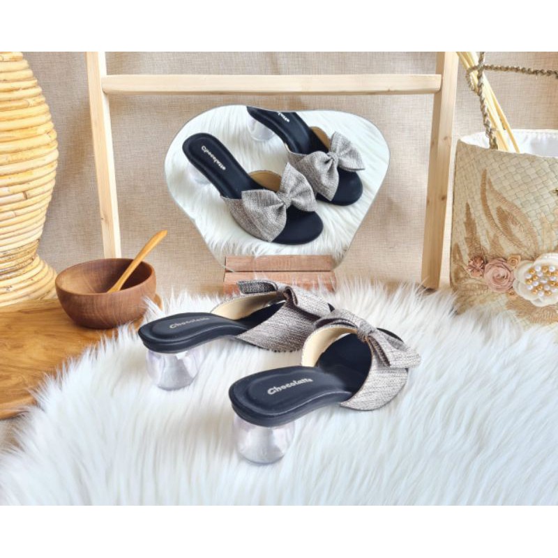 ABBUSHOES Aj 05 hak kaca Vita wanita 5cm