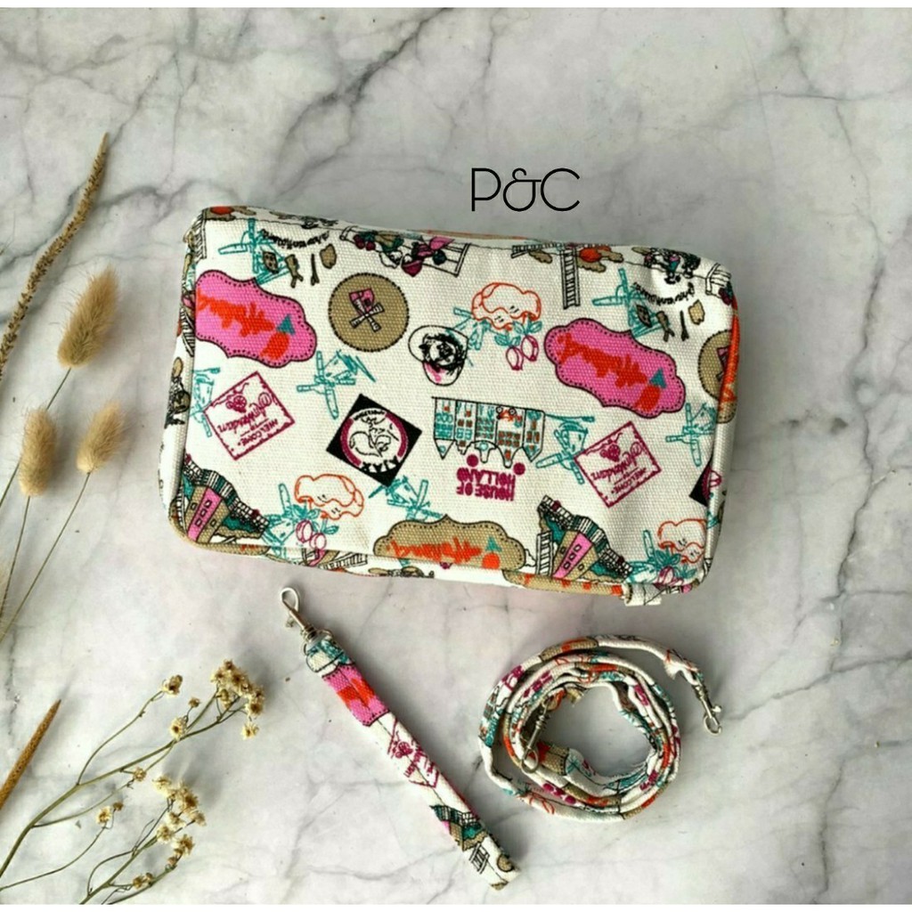 POUCH KOSMETIK DOMPET MULTIFUNGSI / WALLET BAG SELEMPANG