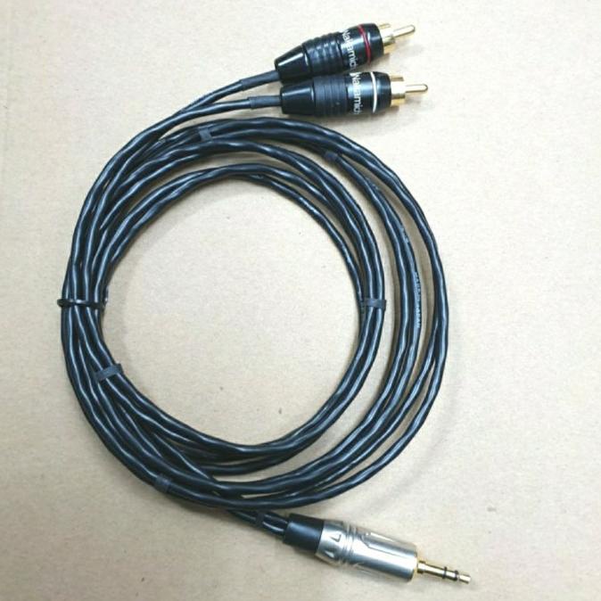 Promo Kabel Canare Audio Jek 3.5Mm Ke 2 Rca Nakamici R-L Panjang 1 Meter