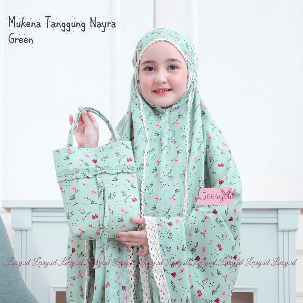 MUKENA BAHAN RAYON BALI MUKENA ANAK TANGGUNG NAYRA USIA (5-10TAHUN) MUKENA TRAVELING ANAK MUKENA TRENDY MASA KINI