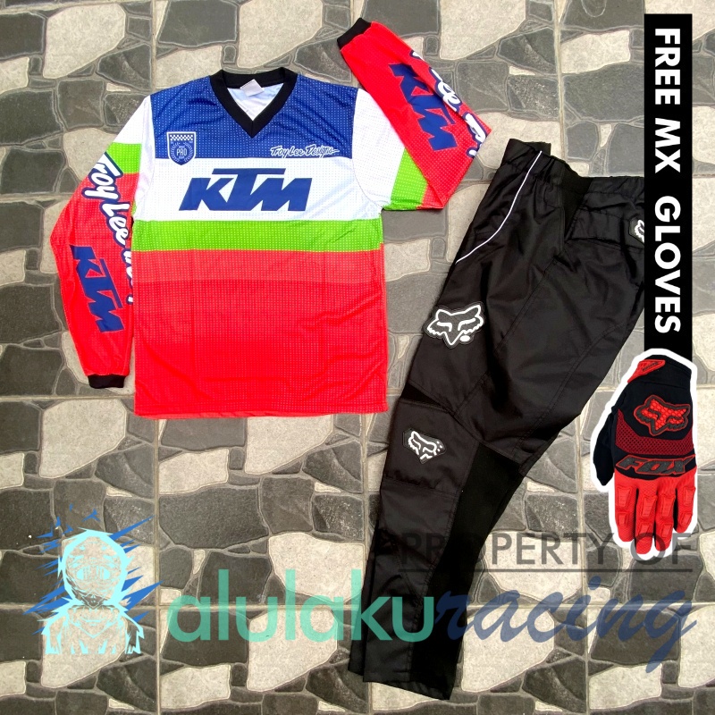 Jersey &amp; Celana MX Trail Motocross - Paket Bundling KTCT0101-F43