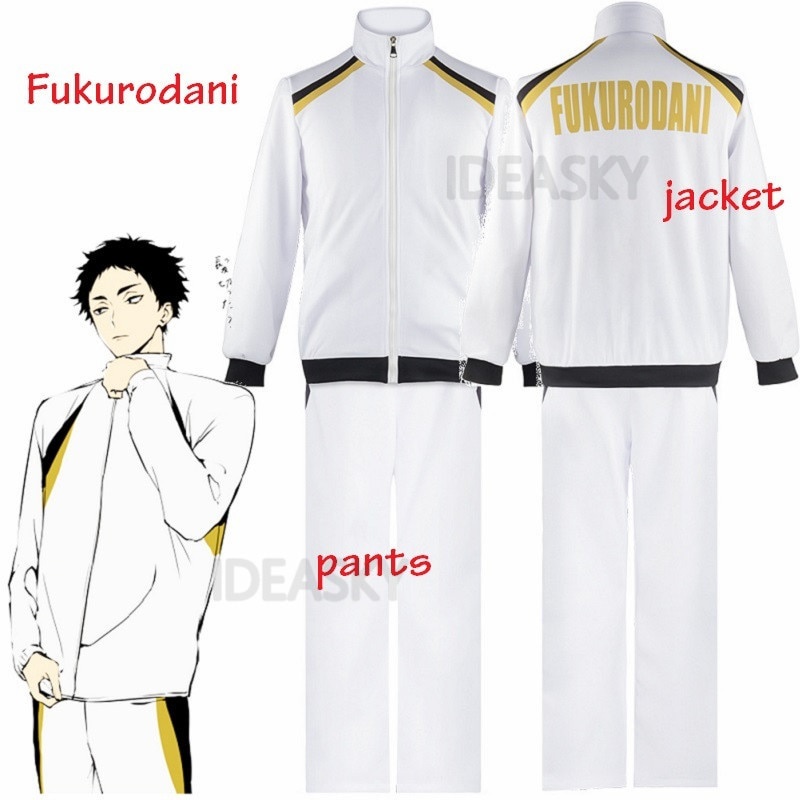 PREORDER Haikyuu Cosplay Jacket Anime Volleyball Sportswear Karasuno Nekoma Aoba Johsai Fukurodani I