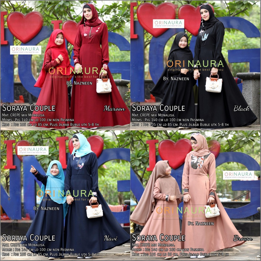 GAMIS SORAYA COUPLE IBU DAN ANAK BY ORINAURA