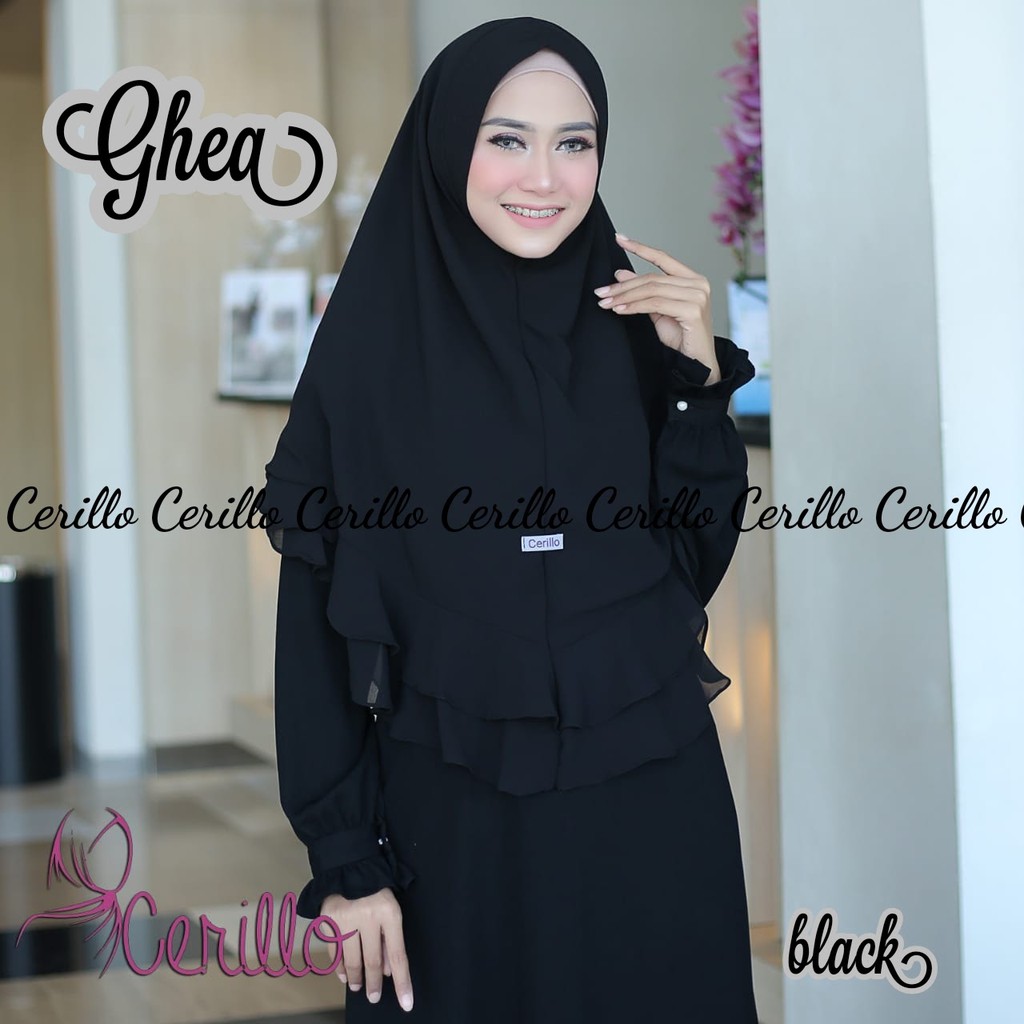 KHIMAR SYARR HIJAB FASHION MUSLIM GHEA ORIGINAL CERILLO