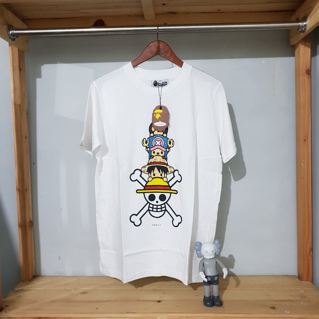 KAOS / TSHIRT / BAJU BAPE A BATHING APE x ONE PIECE PREMIUM