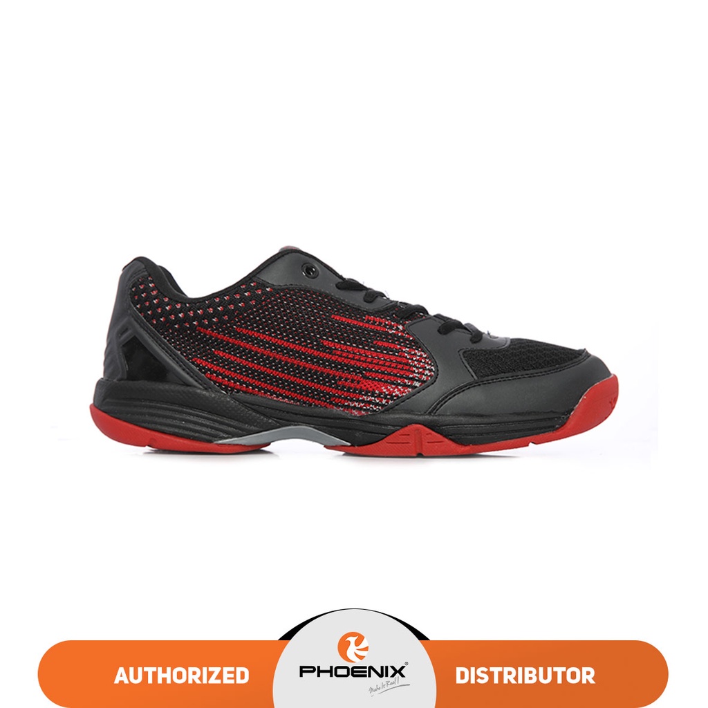 Phoenix Men Flick Sepatu Badminton Pria - Black