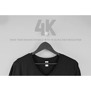 Hanging V-Neck T-Shirt Mockups