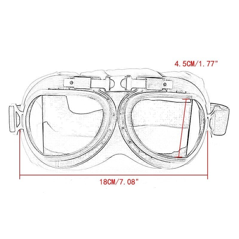 Nordson Kacamata Goggles Classic Vintage Harley UV Protection - ND1008