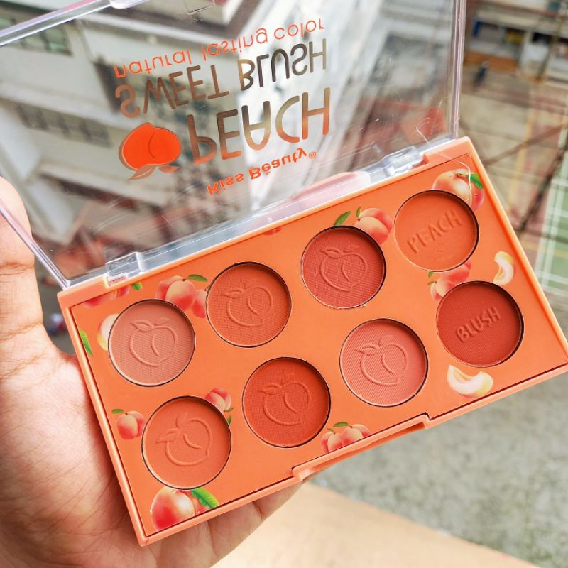 PROMO ECER!! BLUSHER KISS BEAUTY BLUSH ON PEACH 83827