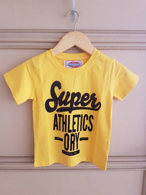 62579 SD TSHIRT KAOS ANAK COWOK IMPORT MURAH HALUS KUNING HIJAU NAVY MERAH ORANGE / BAJU ANAK LAKI