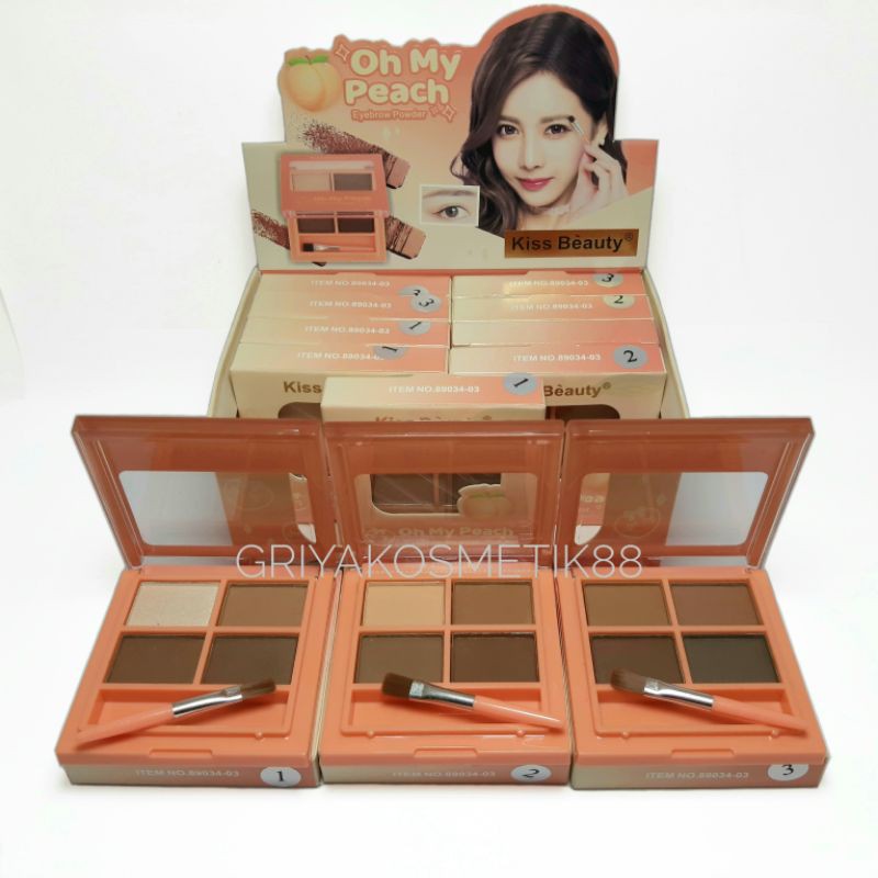 Eyebrow powder kiss beauty oh may peach No.89034 - 03