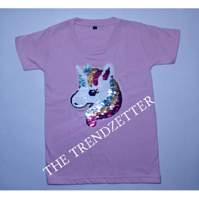 Kaos anak unicorn ganti warna