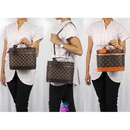 Tas Kosmetik LV Medium - TWKM-010 - Damier Pink |ORIGINAL KUALITAS |HOTLIST | TERBARU | GROSIR | DS