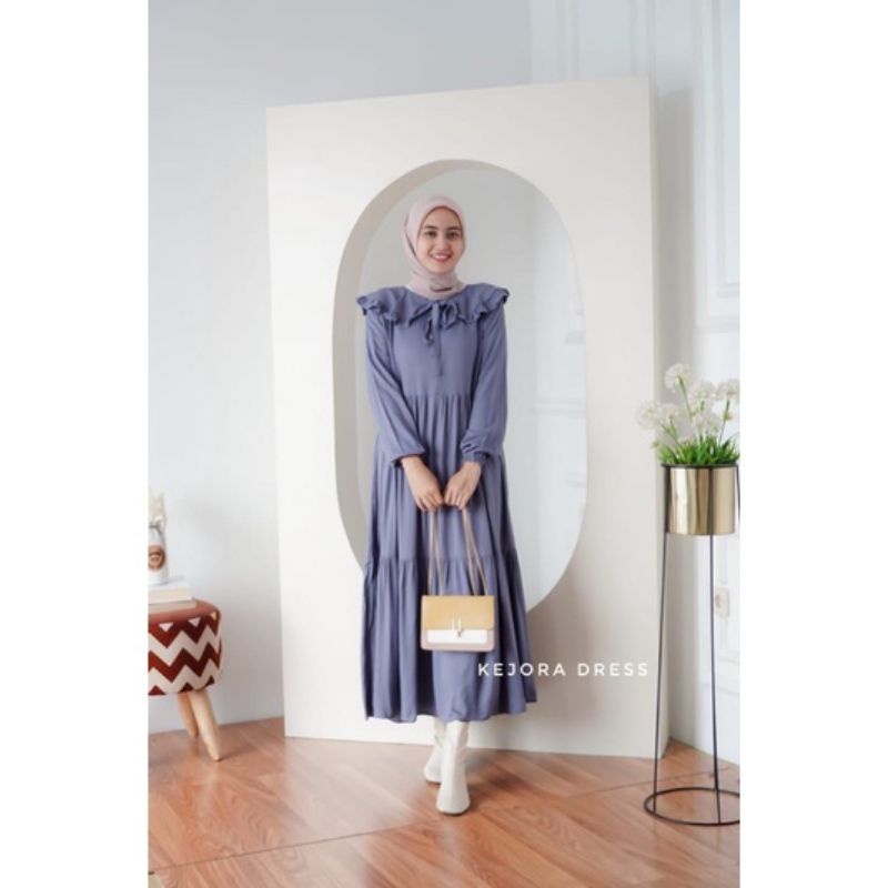 TANIA MIDI DRESS RAYON TWILL GAMIS MIDI TERLARIS