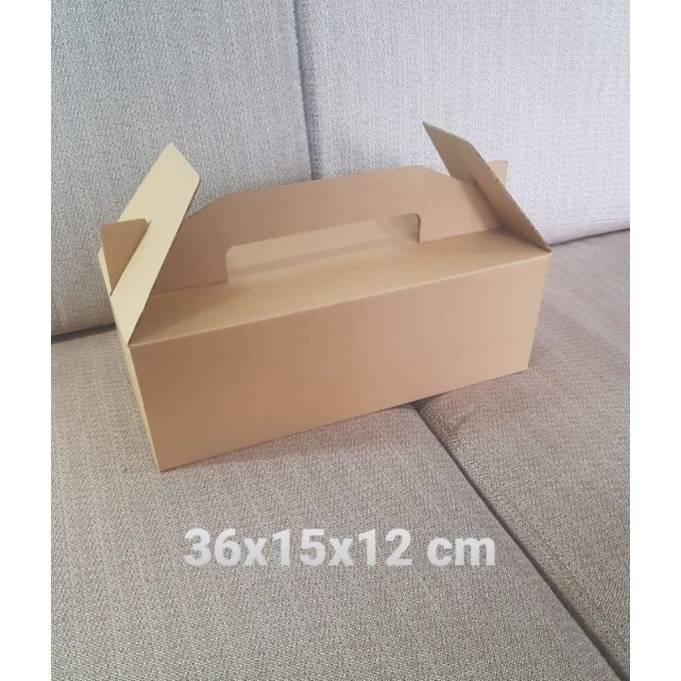 

Kardus Box uk. 36x15x12 cm Kotak Karton Die Cut Tenteng DT