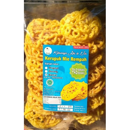 

Kebunnya Aki & Nin Kerupuk mie rempah varian BANTAT Bandung