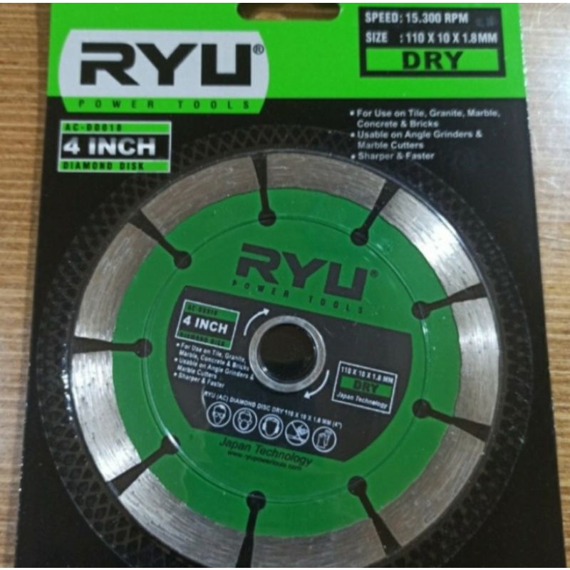 mata diamond wheel RYU mata potong keramik kering RYU