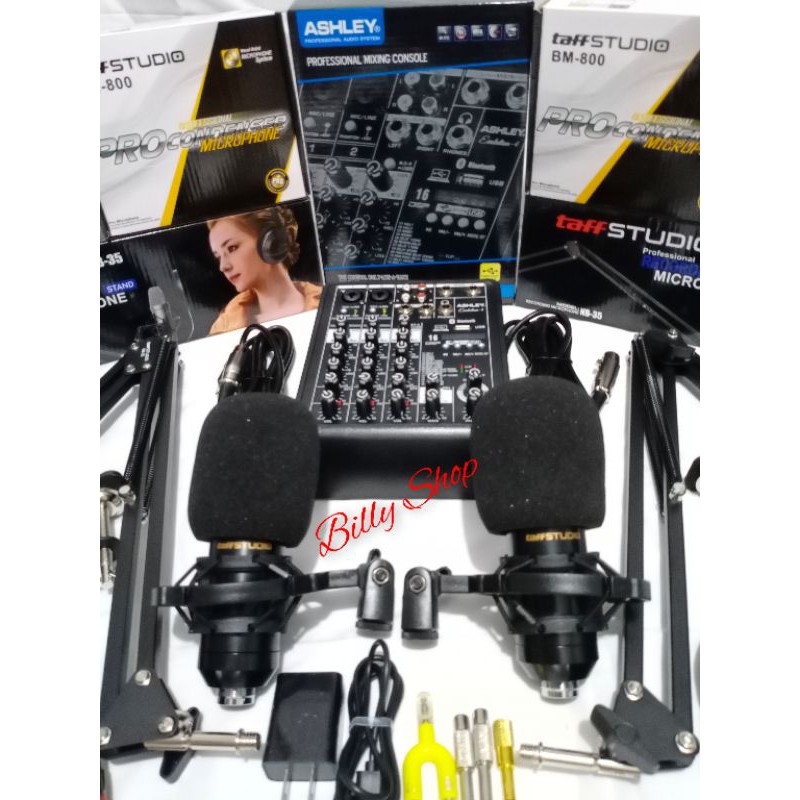 Paket Podcast 2Mic/2 Orang Mixer Ashley Evolution 4
