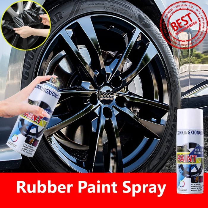 Rubber Paint Cat Karet Spray Semprot Velg Body Mobil Motor O360