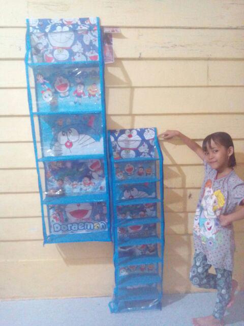Rak Gantung Organizer Set 3in1 Rak Tas,sepatu,jilbab+hanger Besi Banner Karakter 1 Kg