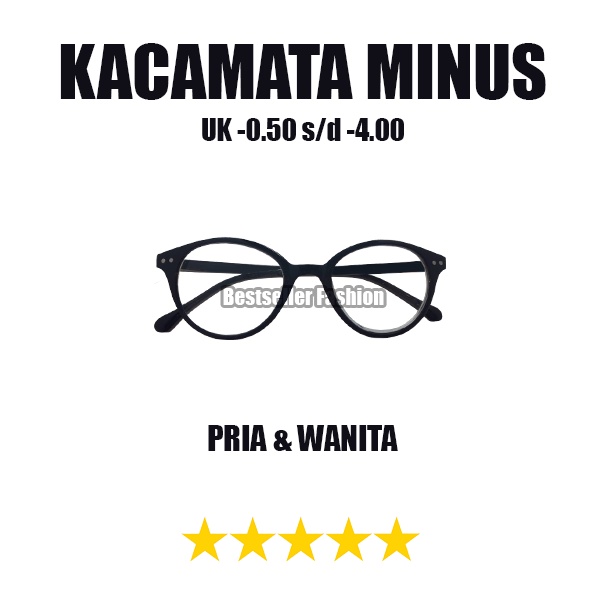 KACAMATA MINUS ANTI RADIASI BLUE_RAY -0.50 S/D -4.00 ELEGAN FASHIONABLE KACAMATA RABUN JAUH PRIA DAN WANITA NOCASE