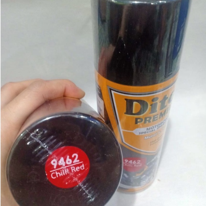 DITON Premium Pilok Pilox Cat Semprot - 9462 Chilli Red / Merah Cabe (400 cc / 400 ml)