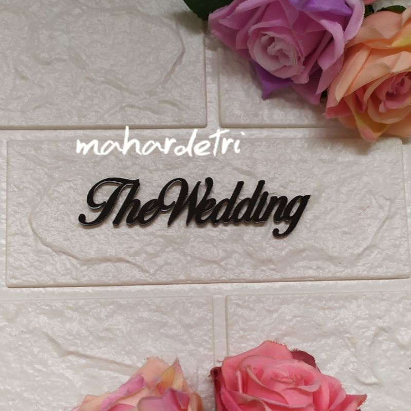 The Wedding 02 bahan Akrilik HITAM