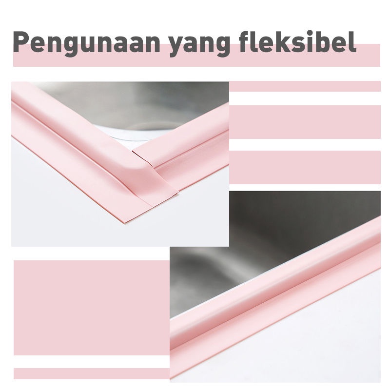 BRGUNIK Tape Perekat Sticker Anti Jamur Air Minyak PVC Wastafel Dapur Kamar Mandi R554