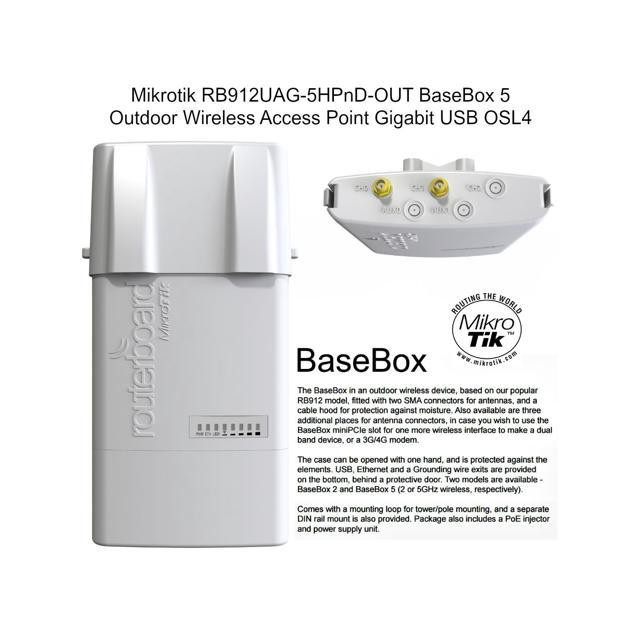 Mikrotik BASEBOX 5 (RB912UAG-5HPND-OUT)