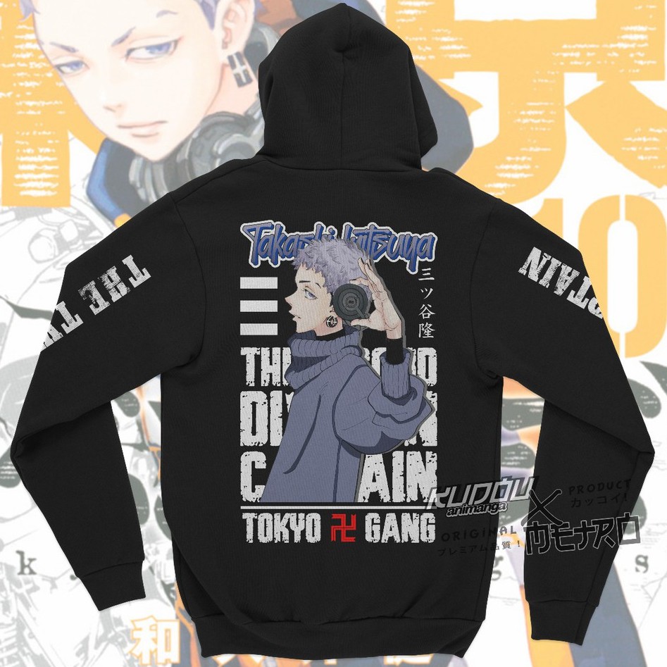 Jaket Takashi Mitsuya Black Tokyo Manji Anime Manga Tokyo Revengers Unisex