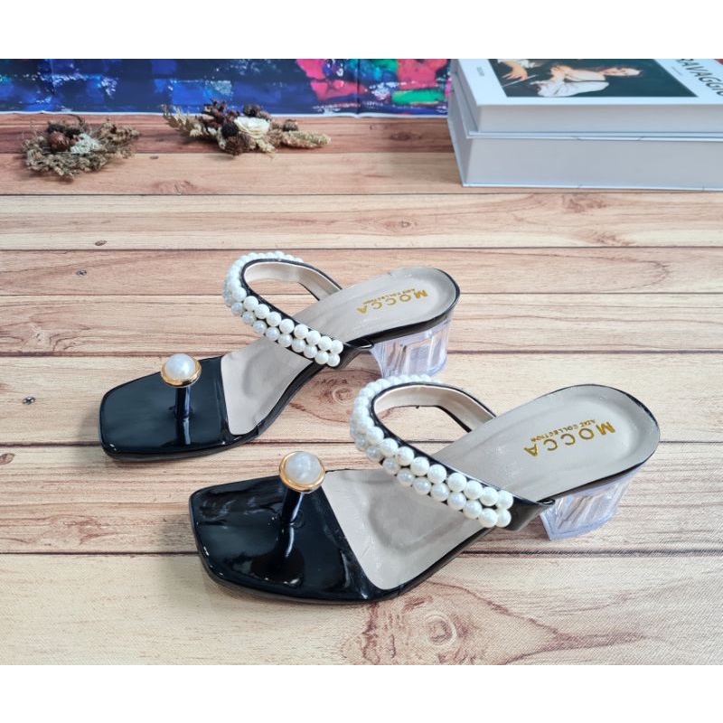 ABBUSHOES  Ri 08 hak kaca mutiara zarima 5cm