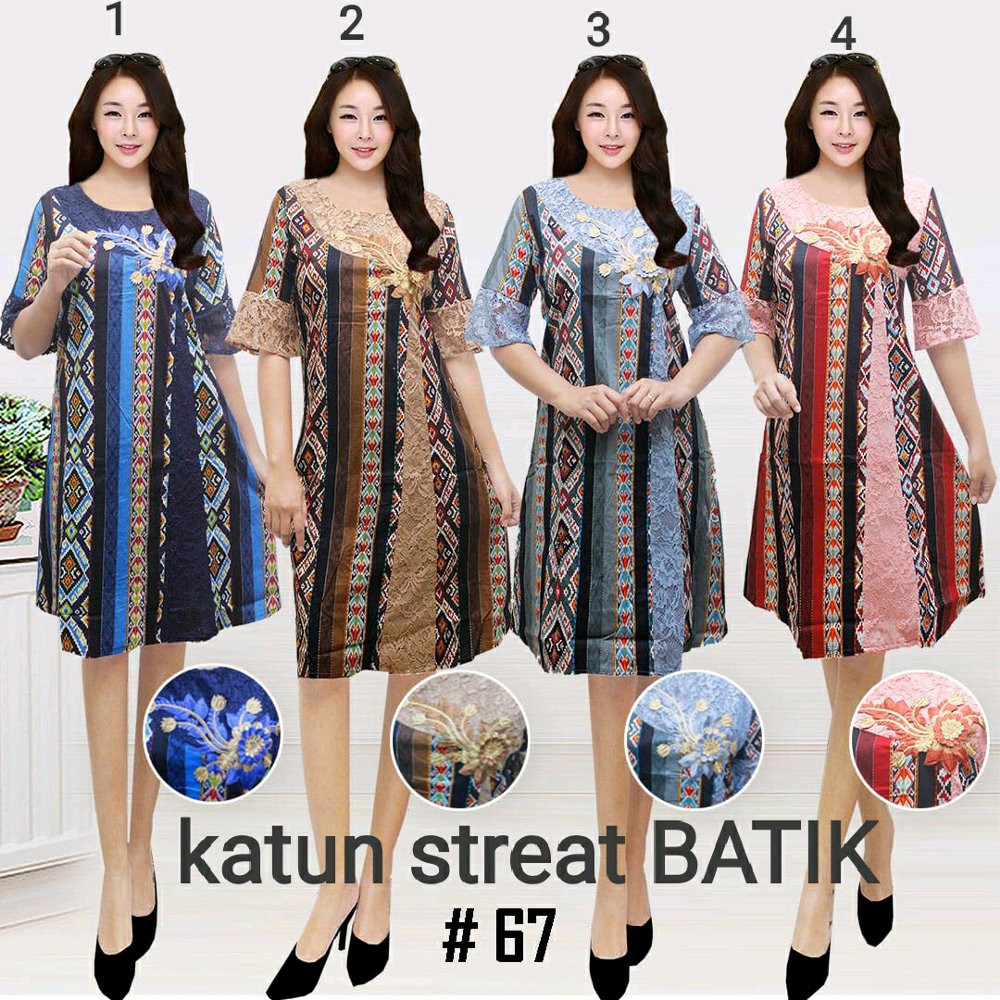 dress batik pendek