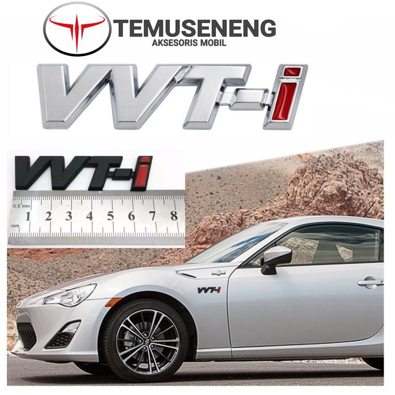 Vvti Vvt-I Silver 3D Logo Emblem Mobil Crom Crhome Tempel Murah Aksesoris Eksterior