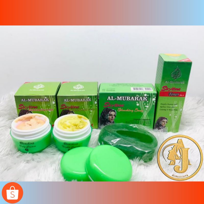 Paket Krim Al Mubarak- Krim Siang dan Malam - Sabun - Toner