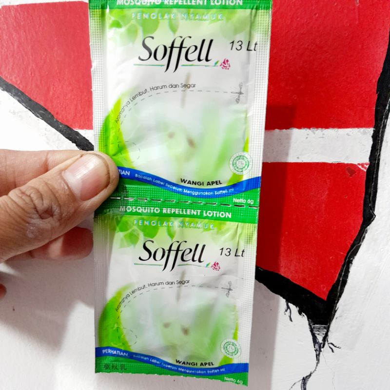 penolak nyamuk soffell sofel sachet isi 12 pcs