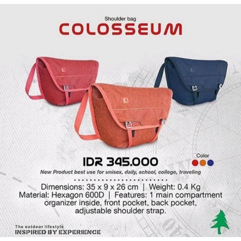 Tas consina colosseum shoulder bag sling bag tas selempang