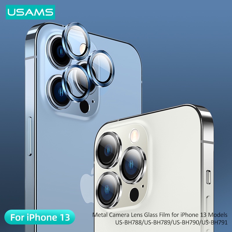 USAMS Camera Lens Glass Apple iPhone 13 Pro Max 13 Mini Antigores Kamera