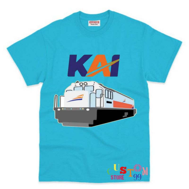 KERETA API INDONESIA KAI BAJU ANAK KAOS ANAK TERBARU BAHAN PREMIUM FREE NAMA