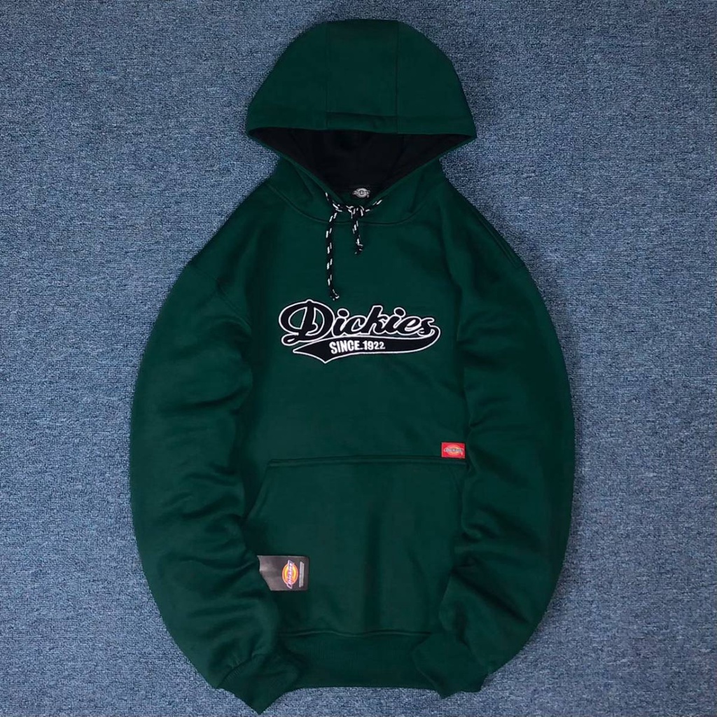 SWEATER HOODIE DICKIES PREMIUM BORDIR FLOCKING TEBAL PRIA WANITA SINCE 1922 JAKET HOODIE SWEATER DICKIES VINTAGE 1922 GREEN