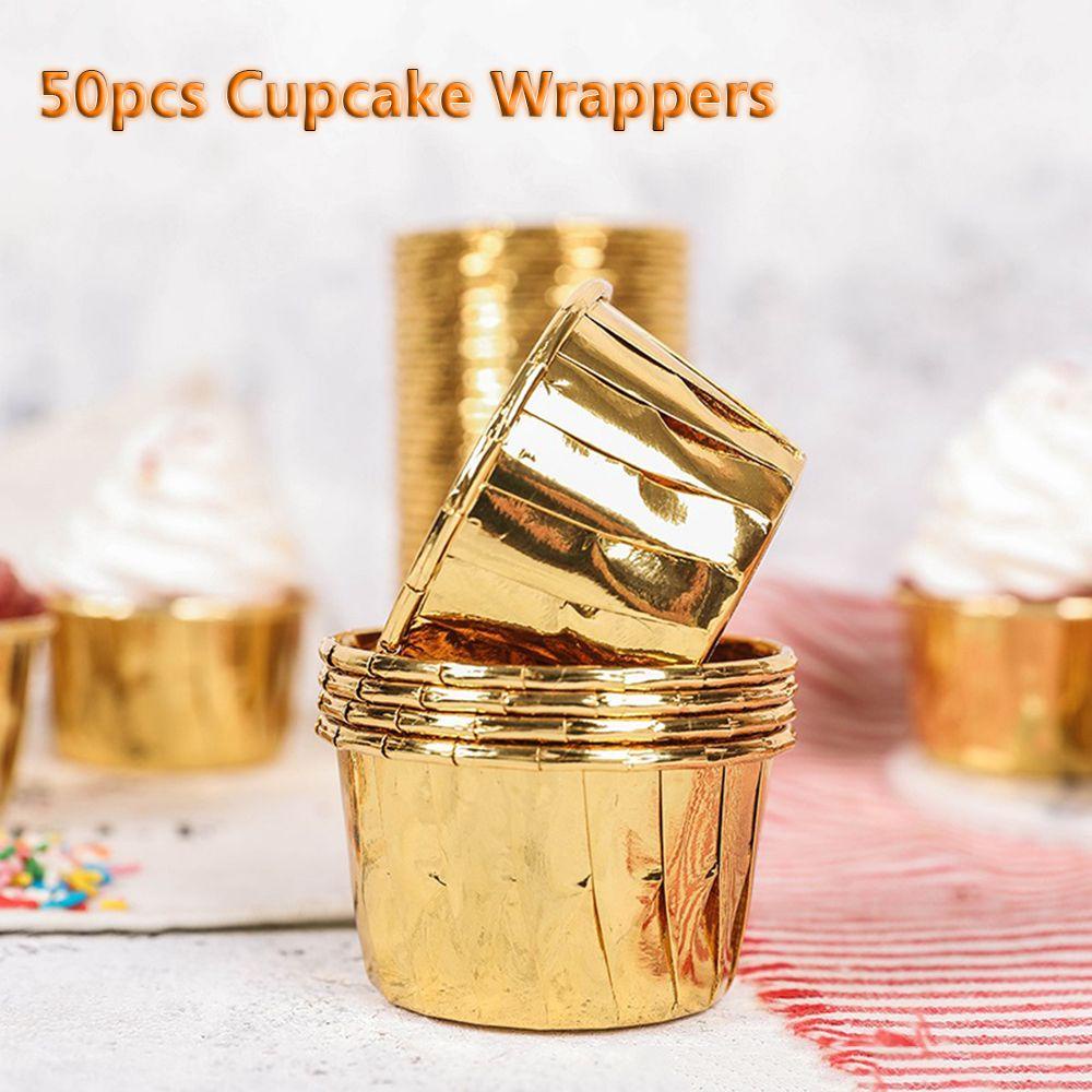 Top Cupcake Wrappers Home &amp; Kitchen Coated Cake Liner Alat Kue Kering Crimping Muffin Cases