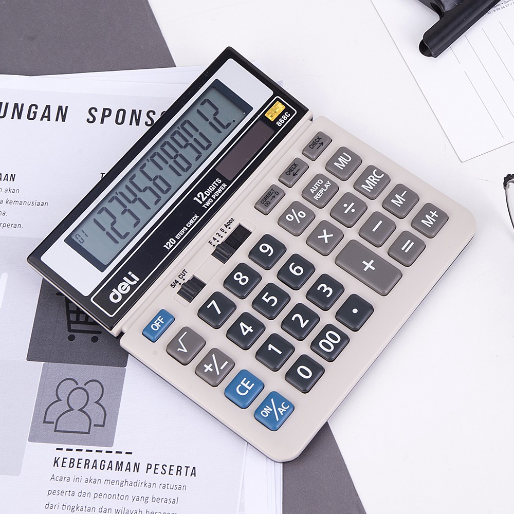 

MYSTYLE DELI KALKULATOR MEJA 12 DIGIT DESKTOP CALCULATOR ABU-ABU POLOS GARANSI 3 TAHUN ALAT TULIS KANTOR SEKOLAH KULIAH C868C