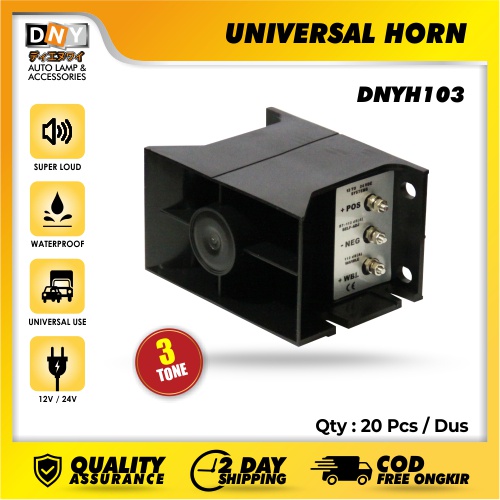 KLAKSON MUNDUR 3 SUARA - BACK HORN HIGH QUALITY DNY-H103