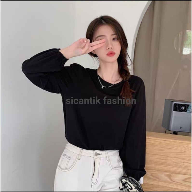 Blouse Wanita Korean style/Atasan wanita lengan panjang all size