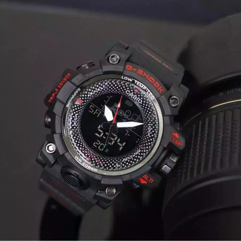 NEW  JAM TANGAN PRIA GSHOCK CASIO RANGEMAN BULAT GPRB DUAL TIME