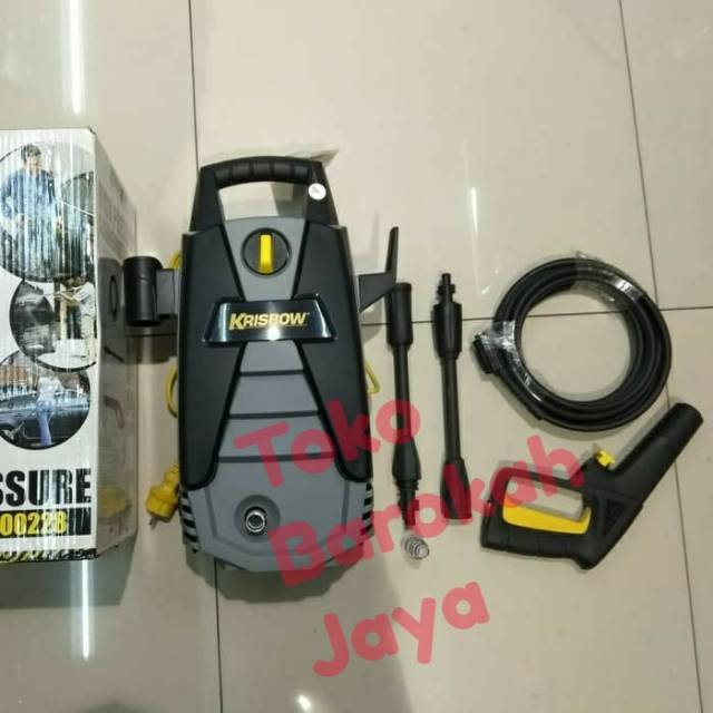high pressure cleaner 100bar alat pencuci motor mobil merk krisbow
